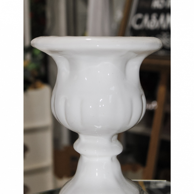 VASO GREGO PORCELANA BRANCO