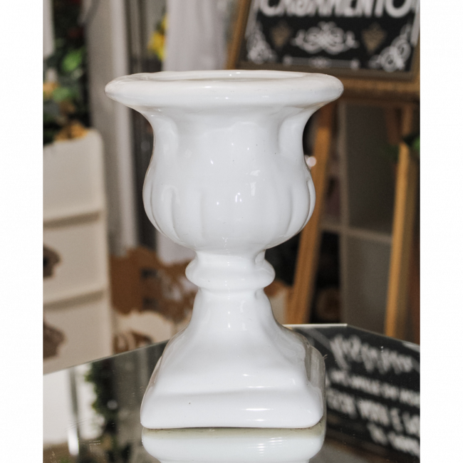 VASO GREGO PORCELANA BRANCO