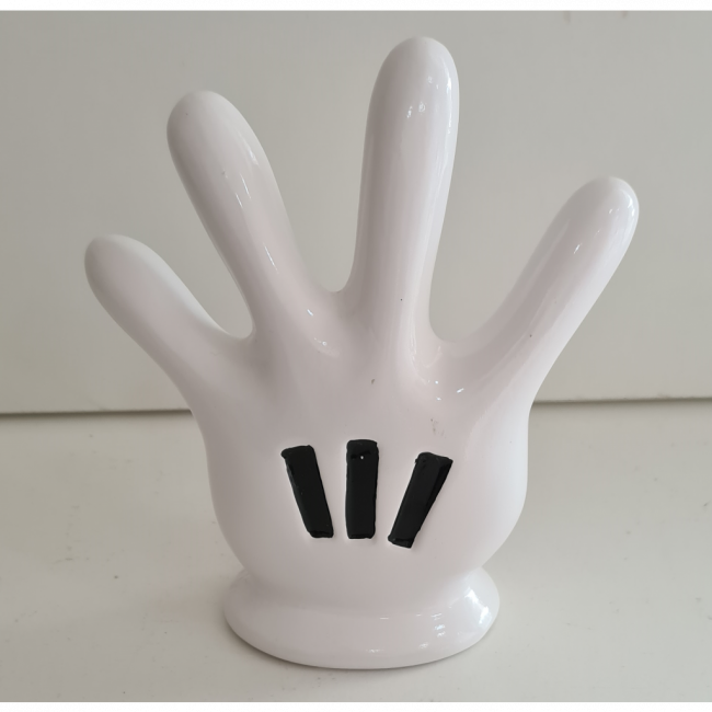 LUVA CERAMICA MICKEY VERMELHA