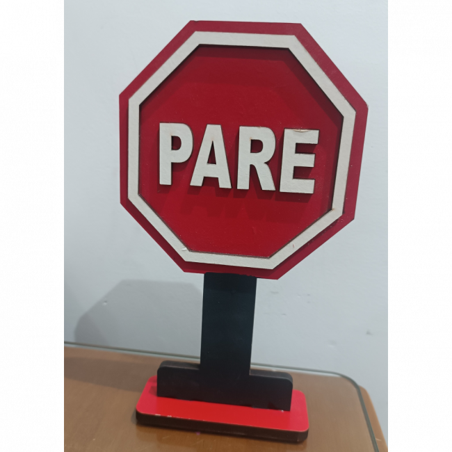 Display placa PARE