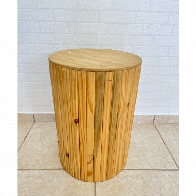 Cilindro de madeira bambu G