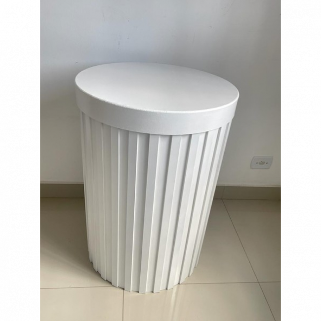 Cilindro Ripado Branco - M