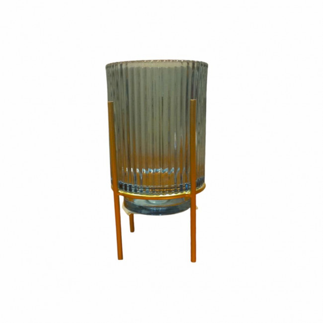 Vaso verde com suporte