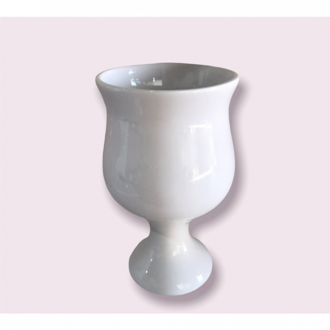 Vaso bola branco