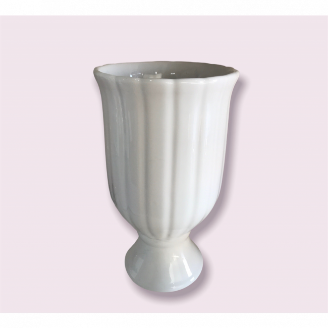 Vaso liso branco