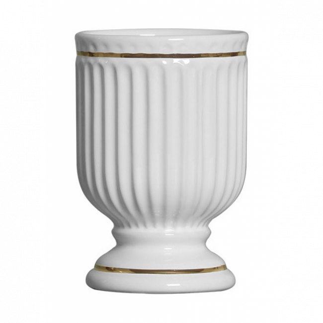 Vaso Fio de Ouro Branco Médio