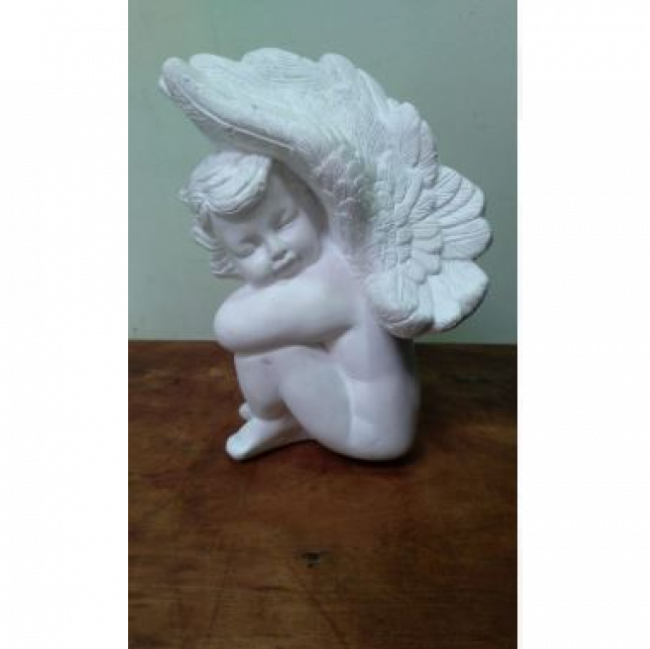 ANJO GESSO DEITADO COM ASAS P*   26 x 17