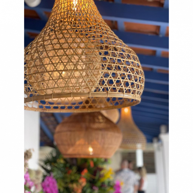 LUMINARIA RATTAN ORGANICO 1 M
