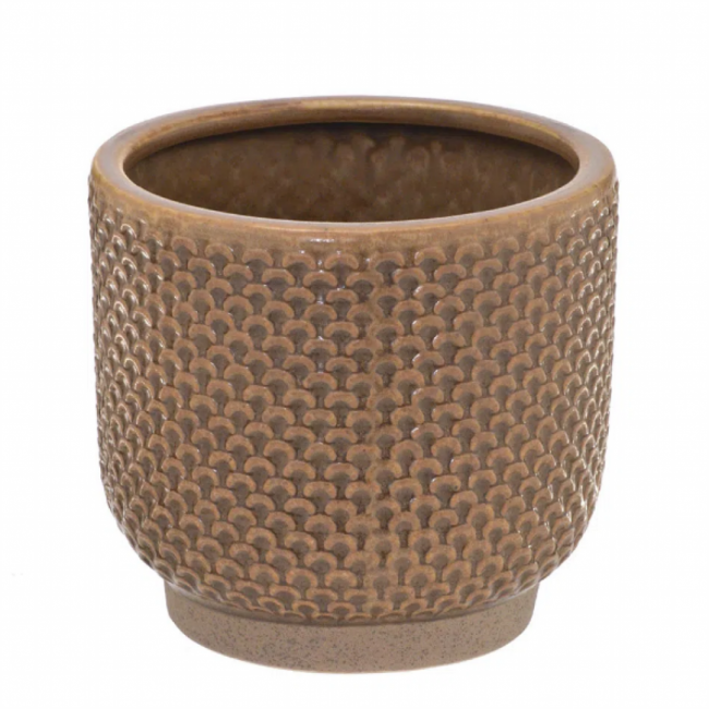 VASO CERAMICA TERRAZA MARROM P