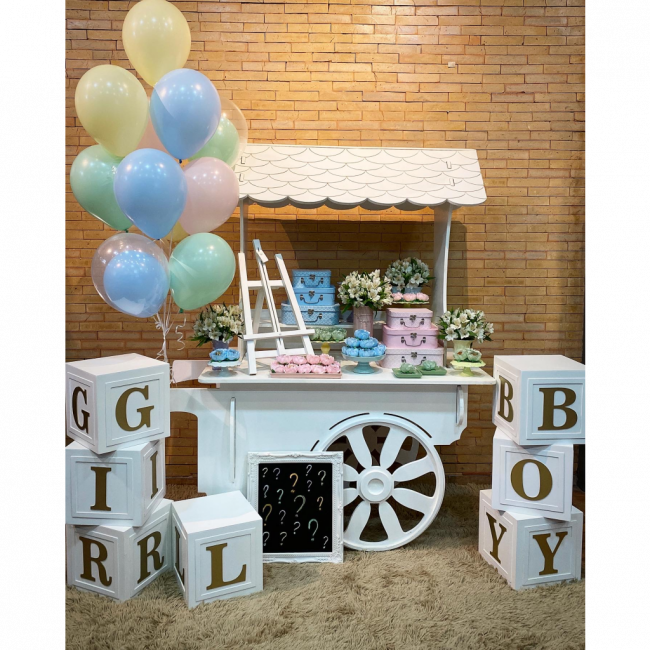 ..Boy - Cubos Branco G 1 - 90cm (A) x 30cm (L)MDF (3 peças)