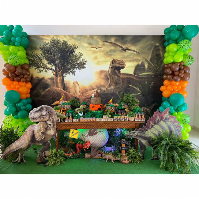 ..Dinossauro - Painel de Chão - Stegosaurus 1.10m (A) x 1.40m (L) PVC (espinhos na coluna)  Realista