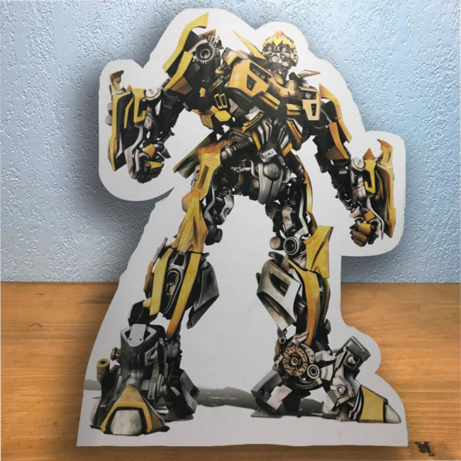 ..Transformers - Painel de Chão Amarelo 1.35m (A) x 1.05m (L) PVC
