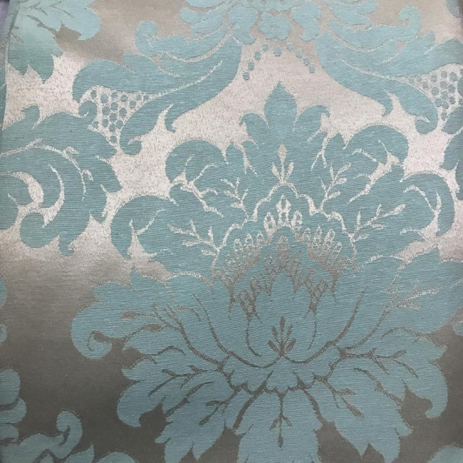 Tecido Jacquard Tiffany/Dourado Medalhão 4.1m x 2,8m