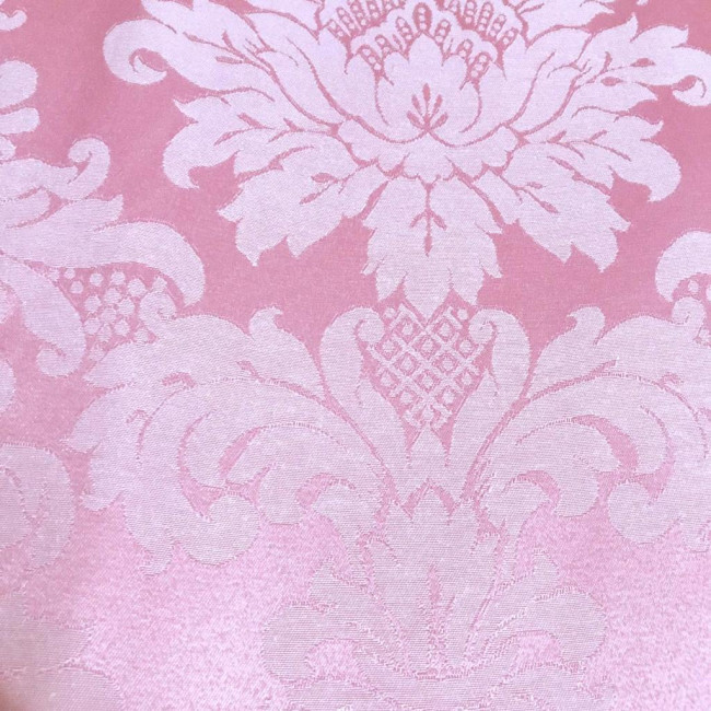 Tecido Jacquard Rosa Claro Medalhão 6.2m x 2,8m