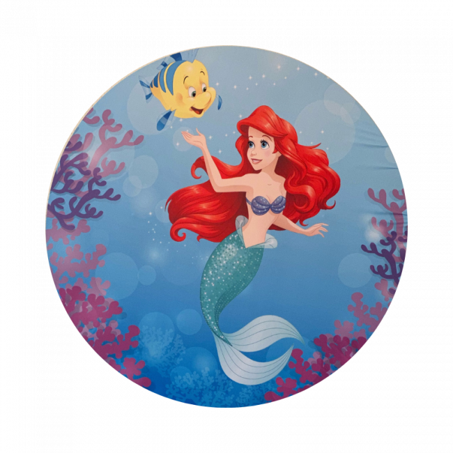 Painel Redondo - Pequena Sereia