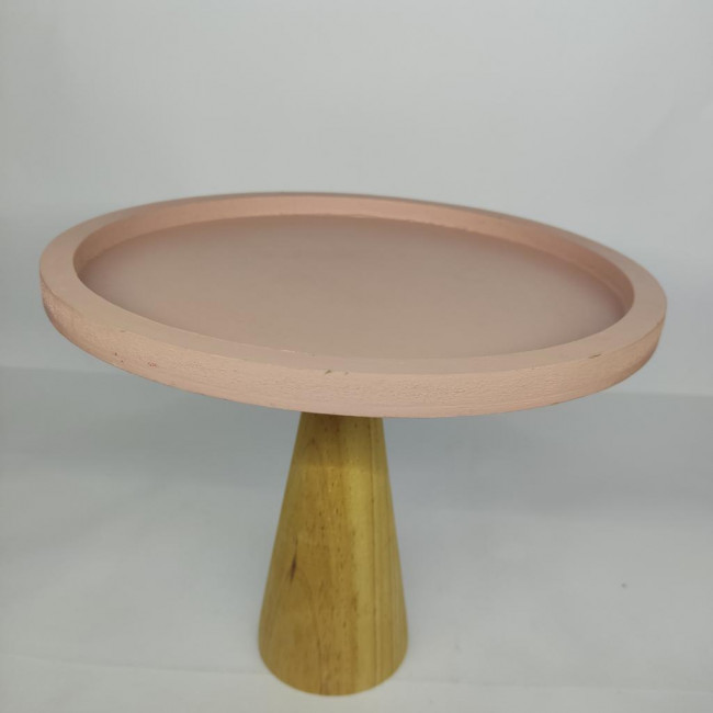 Boleira com Rebaixo MDF Rosa Rosê M