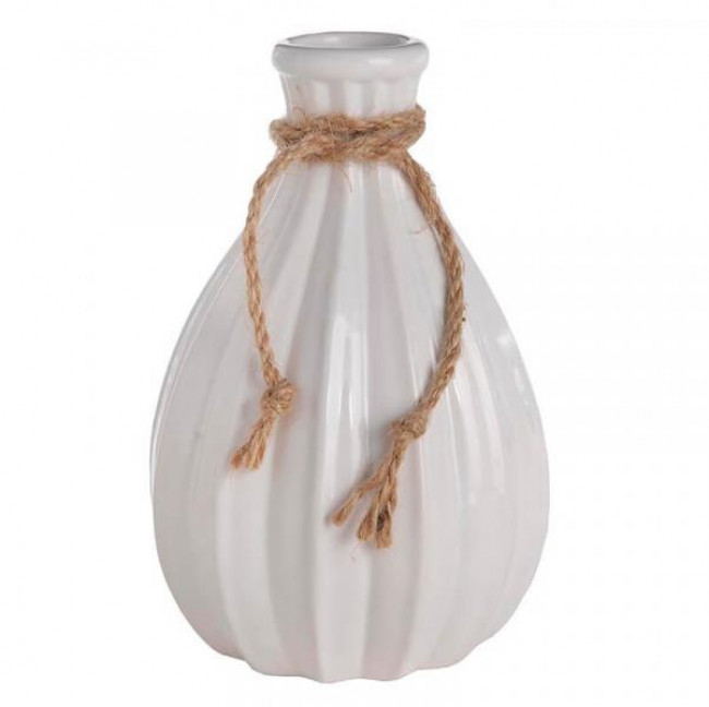 VASO BRANCO CERAMICA G GOTA