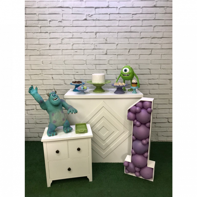 MESA APARADOR CUBO LILÁS DESMONTAVEL (MOVEL APOIO)