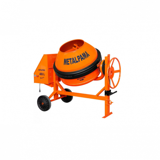 Betoneira 400 litros com motor 2 hp / 220v monofásico e kit segurança - Rental - Metalpama - Lote 2