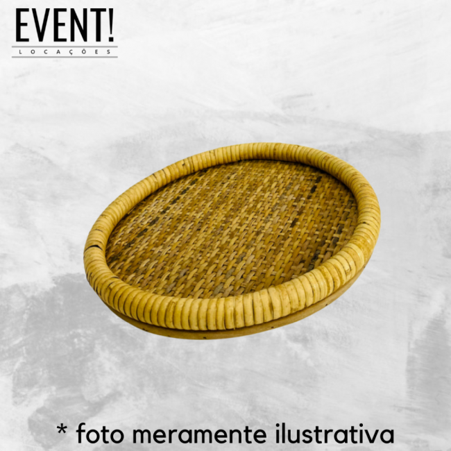 BANDEJA - RATTAN - M - 30 CM