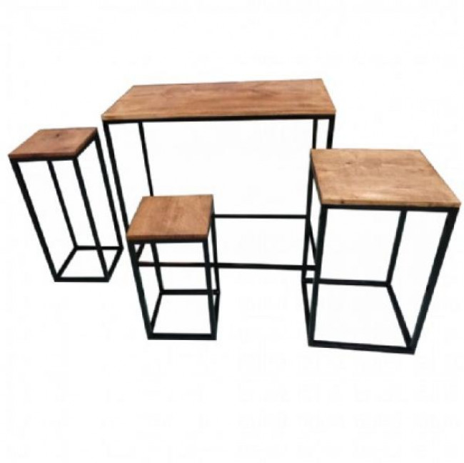 MESA ARAMADO PRETO M