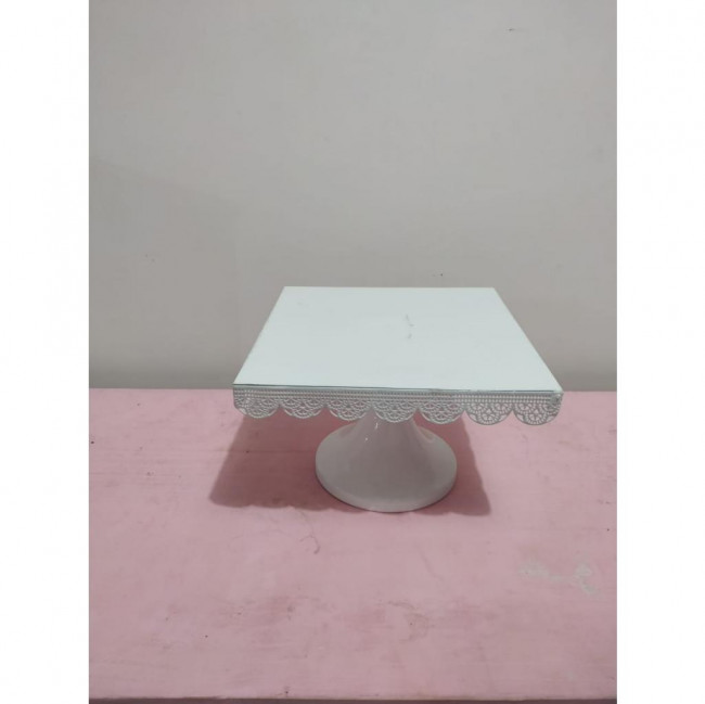 SUPORTE QUADRADO METAL BRANCO G