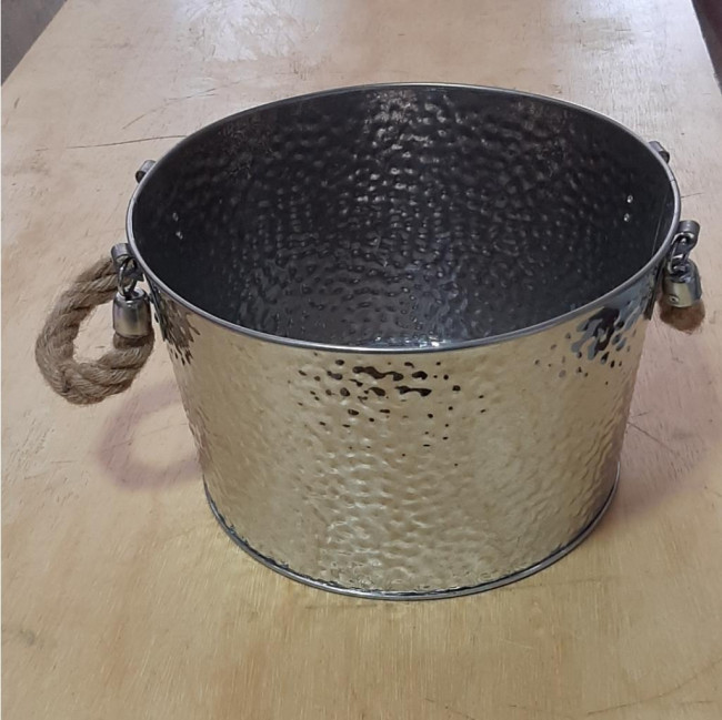 Champanheira metal prata P