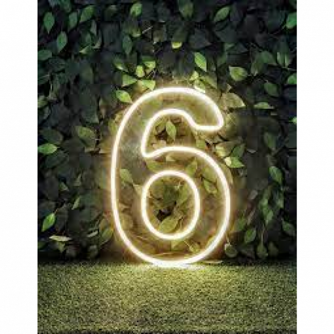 Numero 6 Led