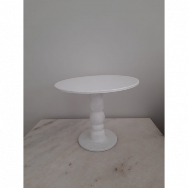 Boleira Pé Alto Branca 30cm