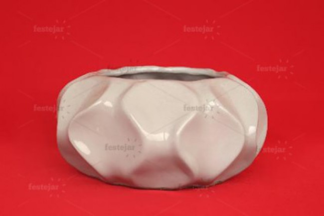 VASO CERÂMICA GEOMETRICO 14cm