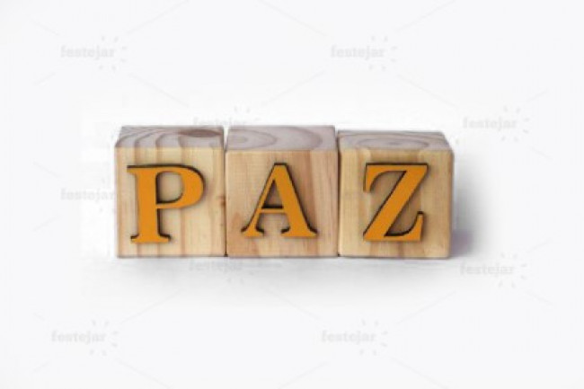 PALAVRA PAZ CUBO