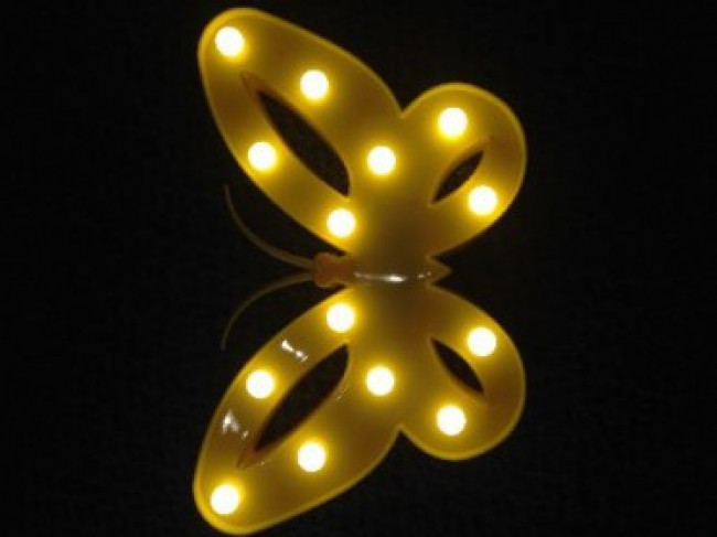 LUMINOSO BORBOLETA AMARELA