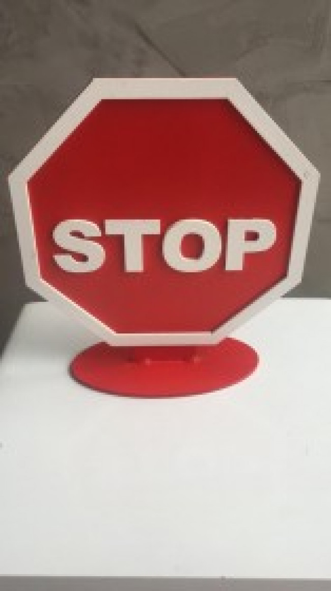 STOP PLACA DE TRÂNSITO