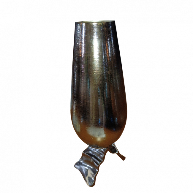 VASO OVAL ALTO  OURO VELHO (BASE GARRA)