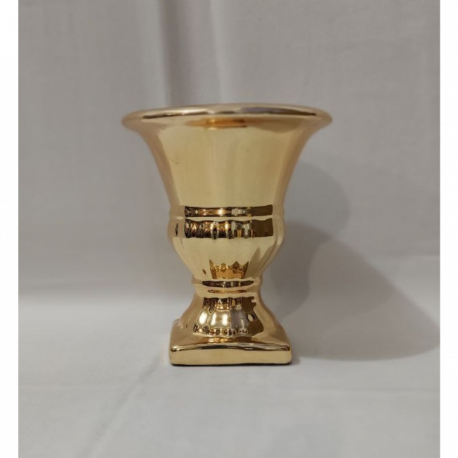 Vaso/Taça Romana Dourado