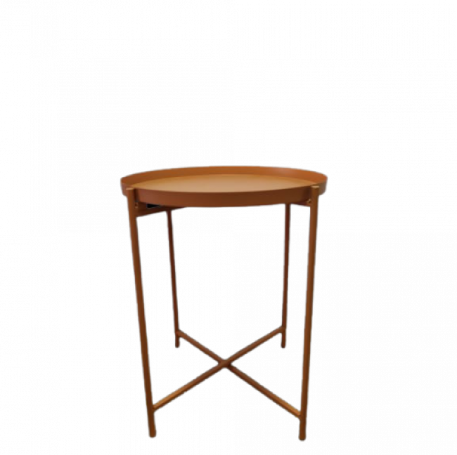 MESA DE APOIO METÁLICA LARANJA