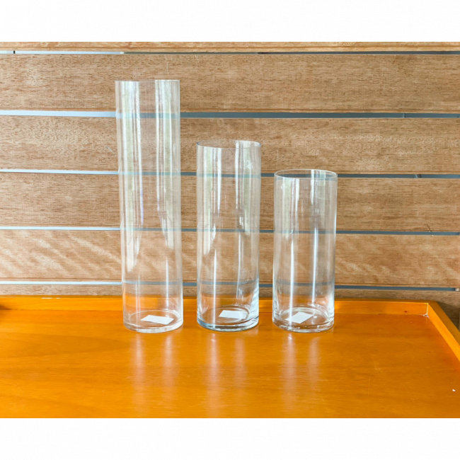 VASO CILINDRO VIDRO PEQUENO