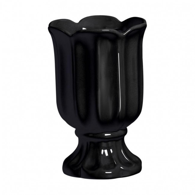 VASO PETAL PRETO