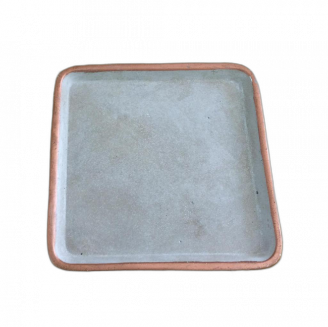 BANDEJA  CIMENTICIO E ROSE GOLD QUADRADO M LINHA-BICOLOR