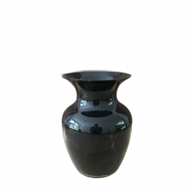 VASO EM VIDRO PRETO G