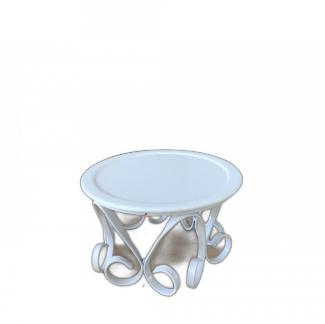 SUPORTE EM METAL BRANCO M LINHA-ROCOCÓ