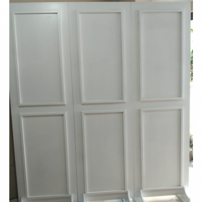 PAINEL MDF BRANCO BOISERIE 0,60x2,00 m