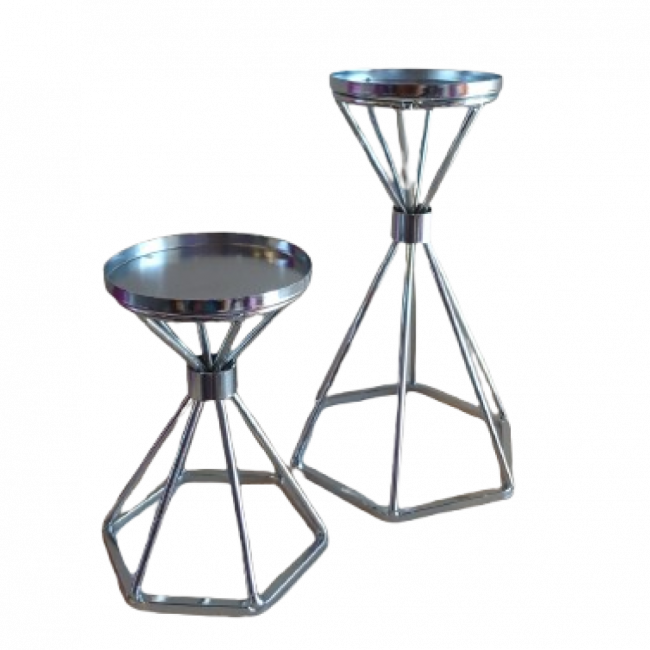 Mini Castiçal Prata | 10X6 | P