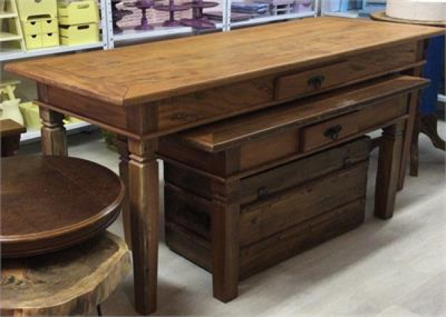 MB MAD  MESA MADEIRA DEMOLIÇÃO 1,90X0,70