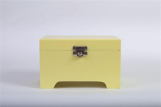 CX - MAD - RETANGULAR - BAU - AMARELO BEBE - 22X14X14 M
