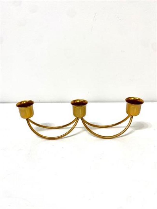 ED MET CASTIÇAL TRIO DOURADO C22A7 M