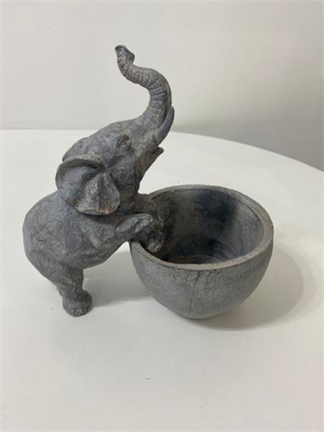 VS CER VASO ELEFANTE CINZA L23A25C14 M