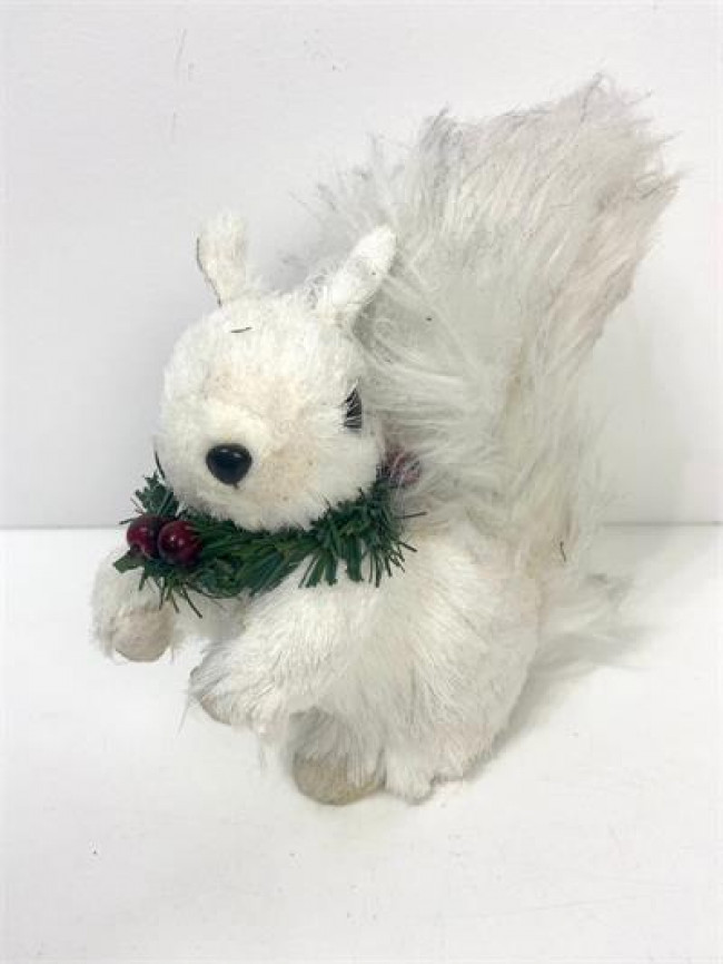 BP PELÚCIA ESQUILO BRANCO NATAL  A15 M