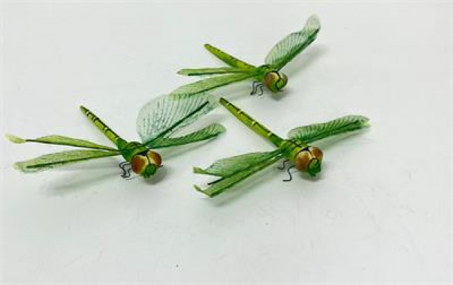 ED INSETO LIBÉLULA C/ 3PÇS VERDE L10C8 P