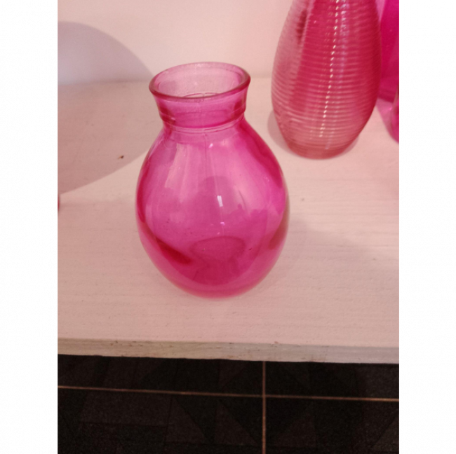 VASO MINI ROSA VIDRO